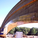 Copper sheeting being applied
